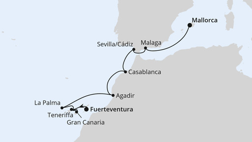 Kanaren, Marokko und Andalusien 1